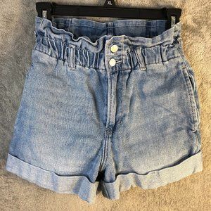 Hollister Youth 0/24 Blue Denim Ultra High-Rise Mom Short 3" Stretch